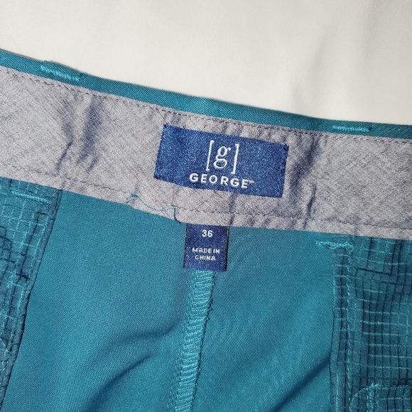 George NWT Men's Above The Knee Performance Short Front and Back Pockets 319 - Picture 5 of 6